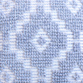 Izara Ivory and Light Blue Pillow